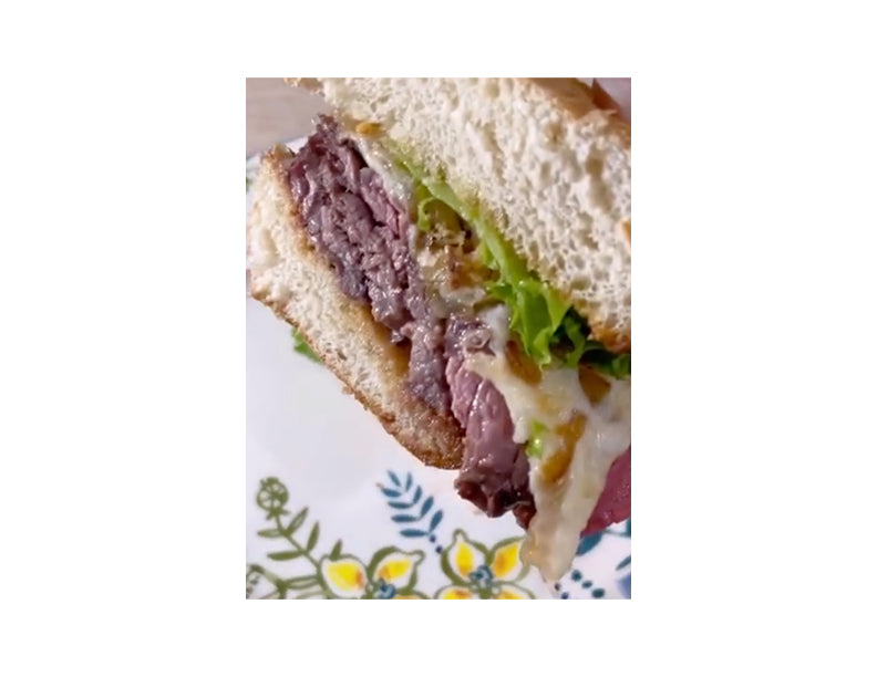 Wagyu Steak Sandwich with Terrapin Ridge Farms Bacon Pepper Dip Wagyu Steak Sandwich with Terrapin Ridge Farms Bacon Pepper Dip